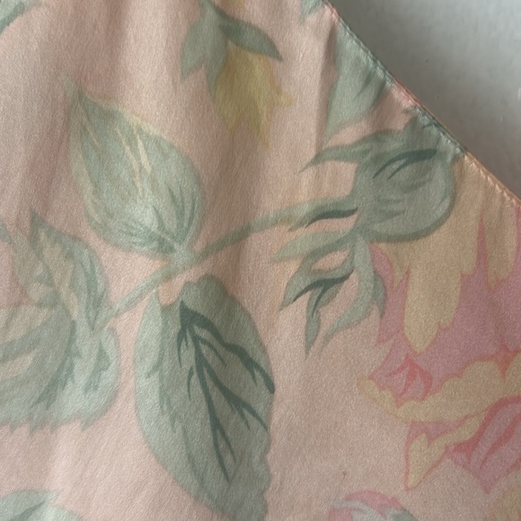 Vintage Victoria Secret Floral Silk Slip w/ Matching Panty - Picture 13 of 14